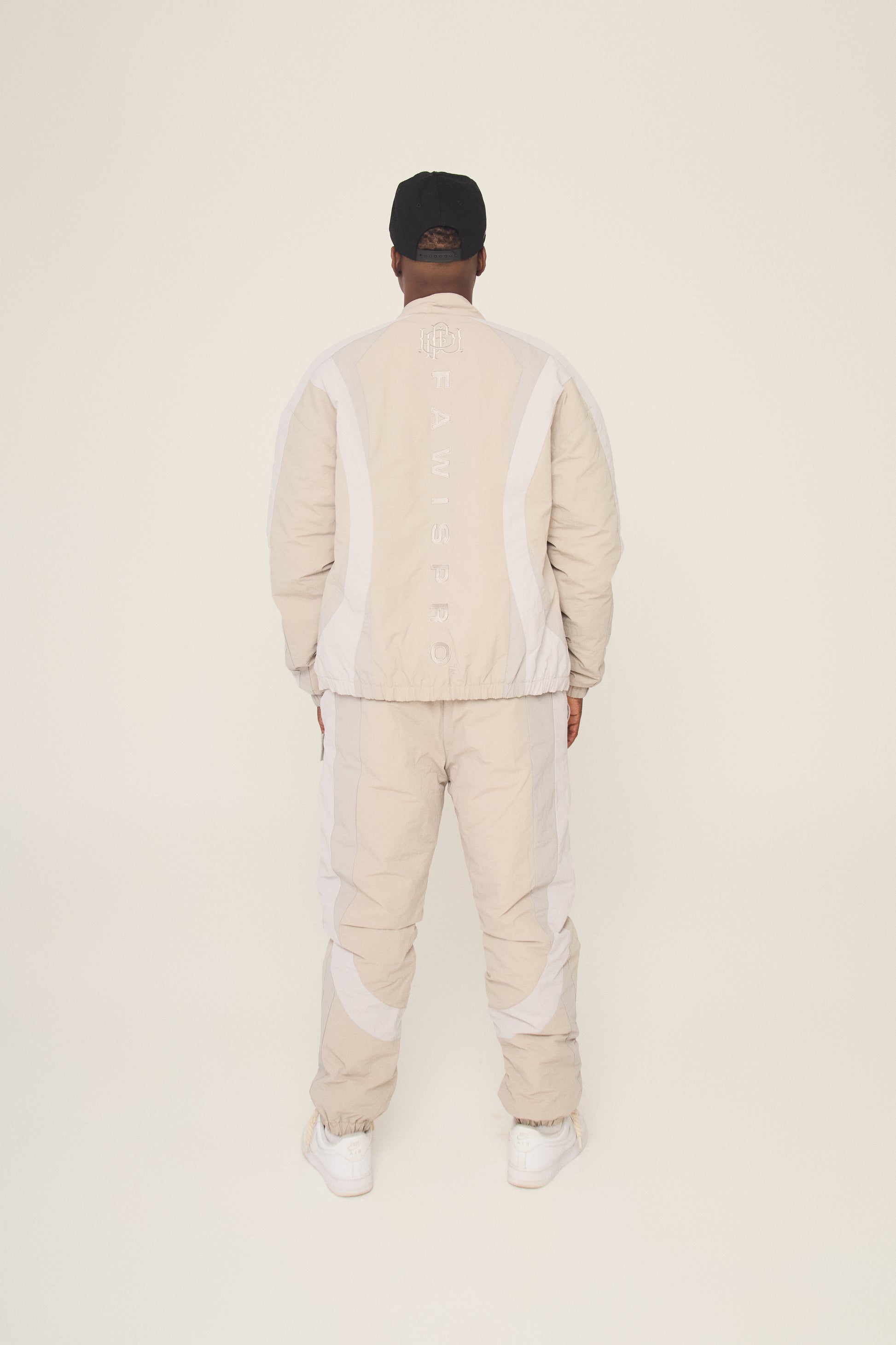 Crinkle Nylon track suit
