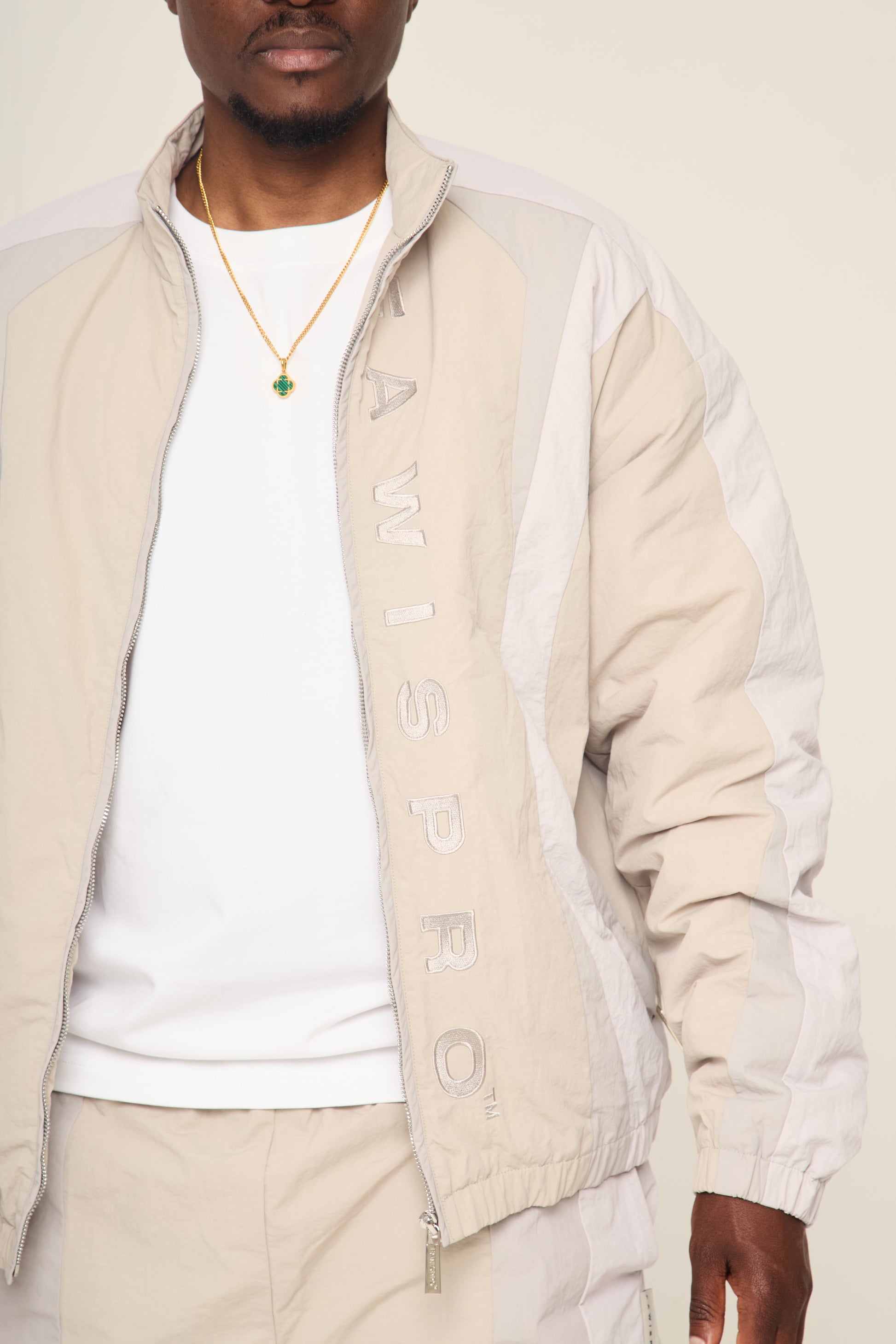 Crinkle Nylon track suit